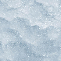 SCHNEE / hellblau (AUF GLAS GEMALT)- Polster- Velours