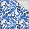 LEAVES pat. 7 (classic blue) - Viscose jersey