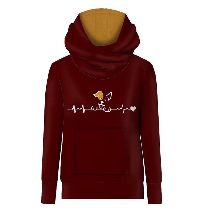 Unisex mikina s kapucí (HYDRA) - PUPPY PULSE - Sada šití XXXL