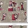 CHRISTMAS PETS WZ. 4 - Linen 100%