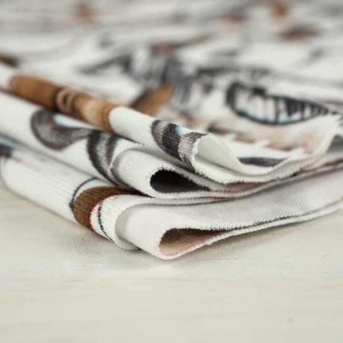 HORSE-RIDING (HOBBIES AND JOBS) / white - single jersey with elastane