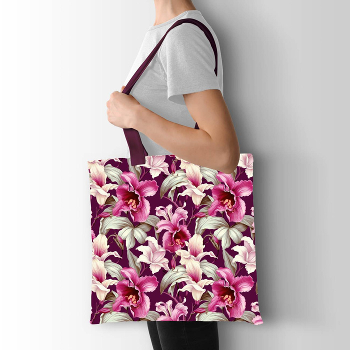 50CM EXOTIC ORCHIDS VZ. 8 - teplákovina s elastanem ITY