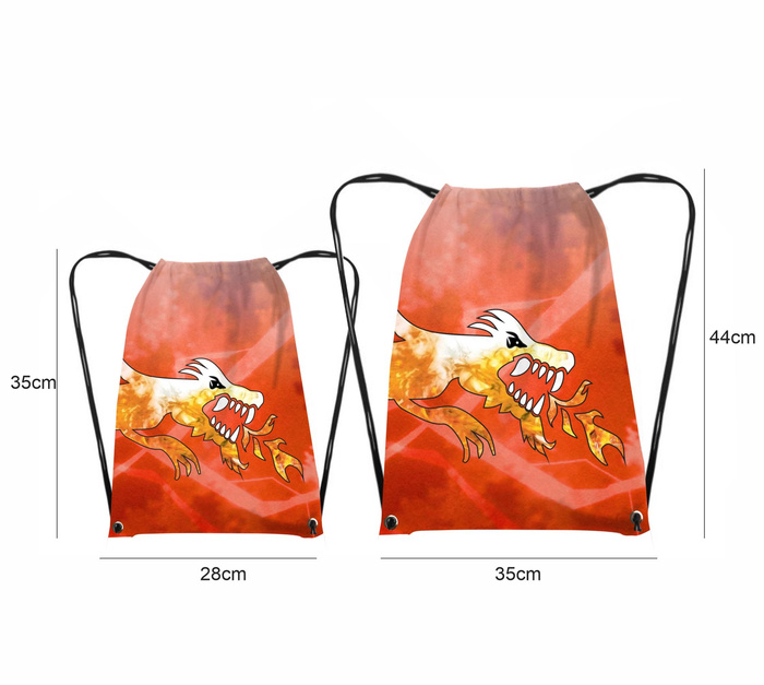 GYM BAG - RED NINJA - small