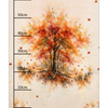 AUTUMN TREE / ORANGE - PANEL (60cm x 50cm)