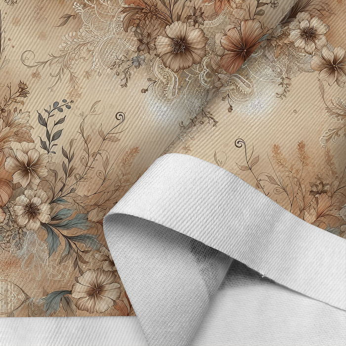 PASTEL FLOWERS WZ. 25 - Drelich bawełniany