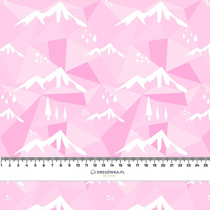 MOUNTAINS (adventure) / pink - Viscose jersey