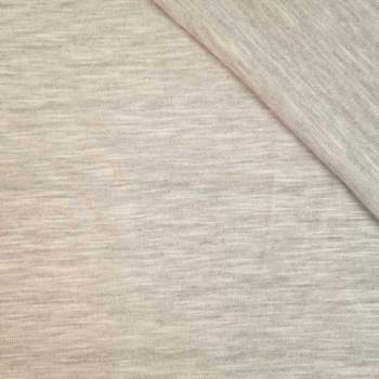 FLAME Baumwoll-Jersey - Melange Beige - 170g