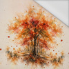 AUTUMN TREE - panel (60cm x 50cm) Waterproof woven fabric