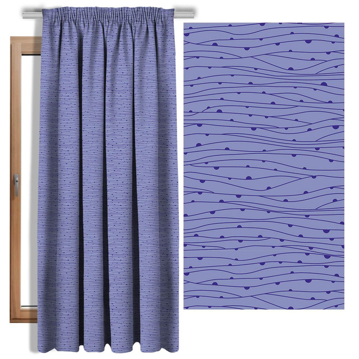 VALENTINE'S DEW (Very Peri) - Cotton woven fabric