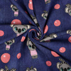 KOALA AND BUBBLES / ACID WASH PAT. 3 DARK BLUE - single jersey 
