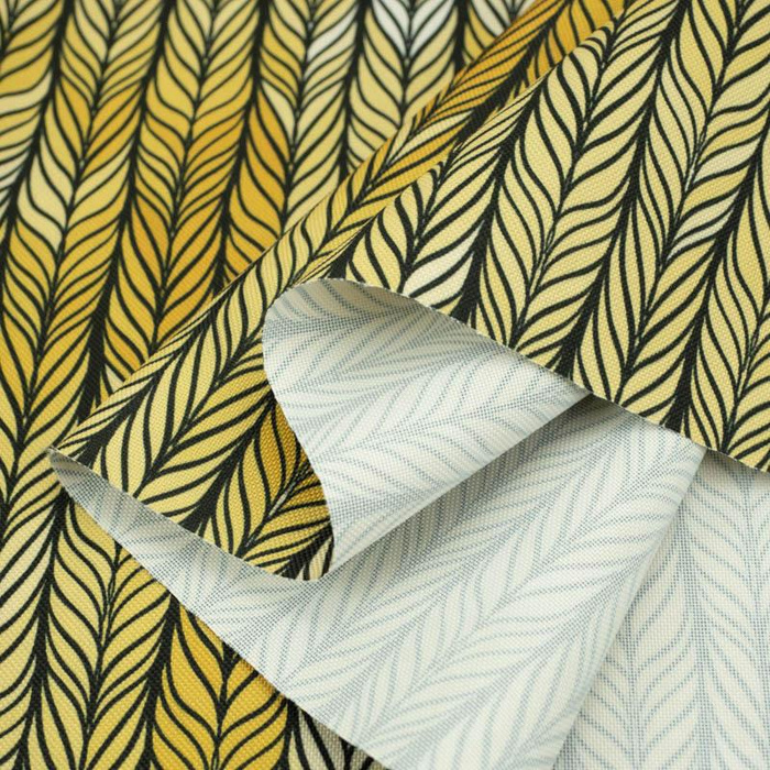 BRAID / yellow - Waterproof woven fabric