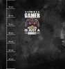 GAMER / schwarz - Paneel (75cm x 80cm) Wintersweat angeraut mit Elastan ITY
