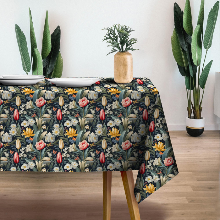 SPRING FLOWERS PAT. 2 - light brushed knitwear