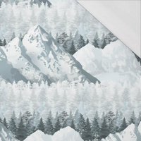 50CM SNOWY PEAKS (WINTER IN MOUNTAINS) / large - single jersey 120g