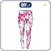 THERMO LEGGINSY DAMSKIE (GRETA) - PINK SPLATTER - zestaw do uszycia L