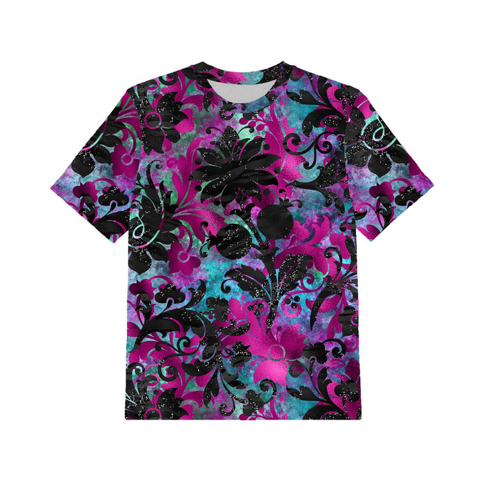 2-PACK - DĚTSKÉ TRIČKO - MOTÝLCI / FLORAL vz. 9 - Sada šití (104/110)