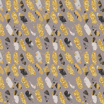 BLUMENSTRAUß Ms 6 (gold) - Nylonstoff PUMI