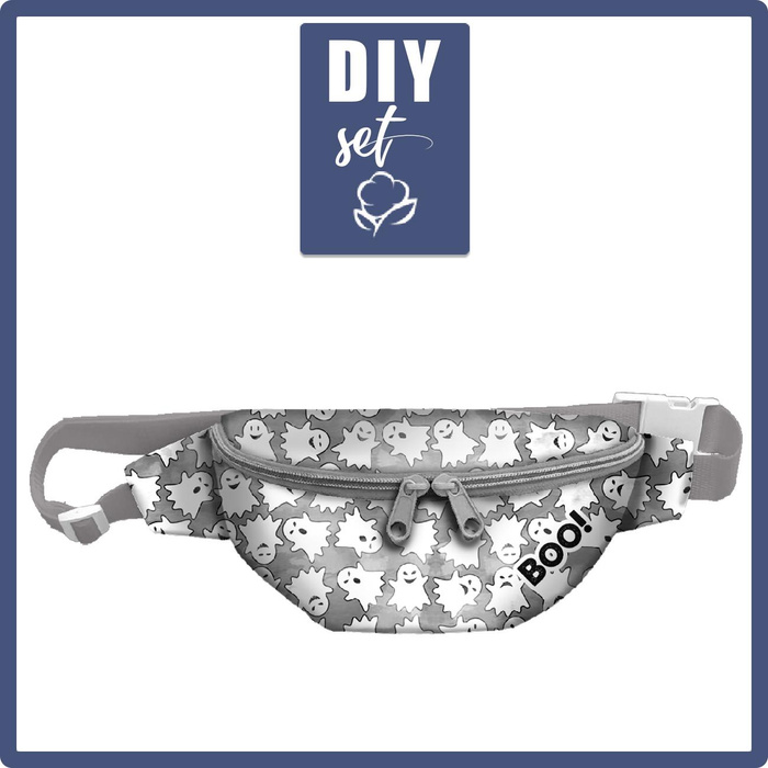 HIP BAG - GHOSTS  / CAMOUFLAGE pat. 2 (grey) / Choice of sizes