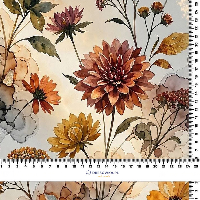 AUTUMN FLOWERS WZ. 27 - teplakovina