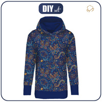 LANGES DAMEN HOODIE (MEGI) - ETNO SCHMETTERLINGE - Nähset - XL