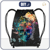 GYM BAG - WATERCOLOR SKULL - small