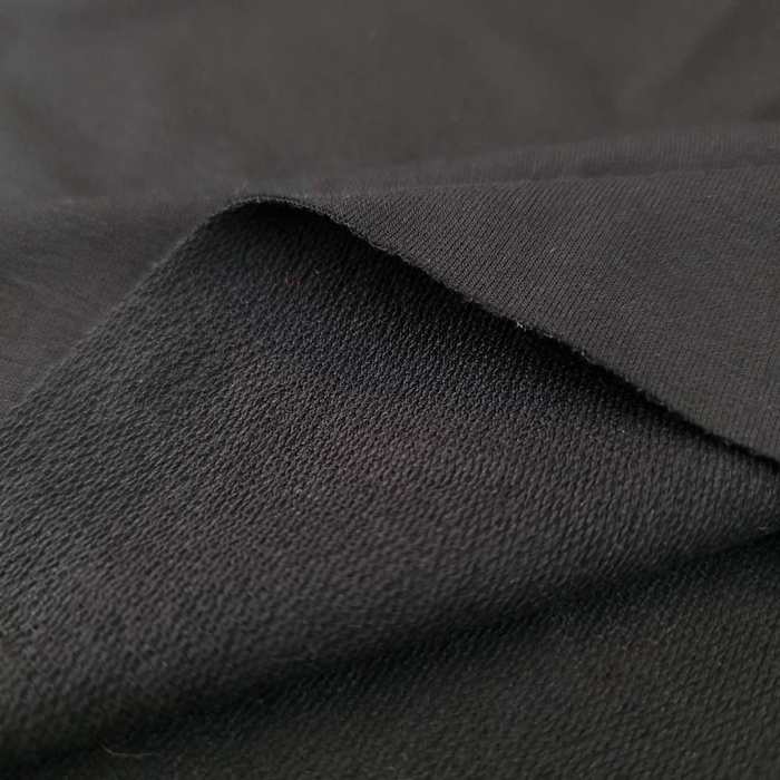 Viscose French Terry - BLACK D-16