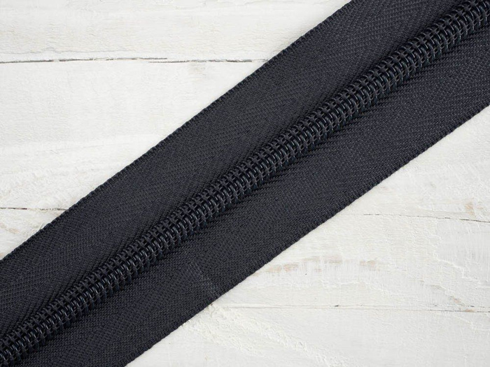 Taśma suwakowa żyłkowa 5mm grafitowa- 301