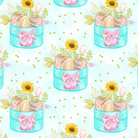 EASTER BOX (CUTE BUNNIES) - Cotton woven fabric