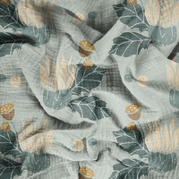 HERBST GARTEN M. 1 - Baumwoll Musselin