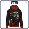 BLUZA DAMSKA (POLA) CLASSIC Z KAPTUREM - Animals mandala wz.7 - zestaw do uszycia XXXL