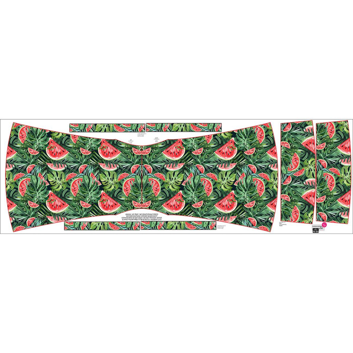 Sukienka hiszpanka (LILI) - WATERMELON wz.1 - zestaw do uszycia 146-152