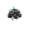 MONSTER TRUCK PAT. 2 - panel (60cm x 50cm)