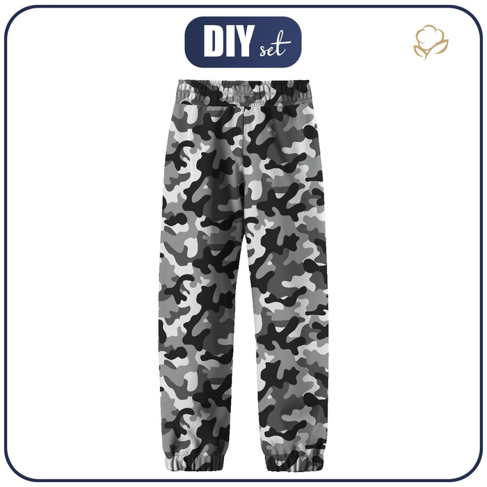 SOFTSHELL-HOSE (YETI) - CAMOUFLAGE GRAU (86/92)