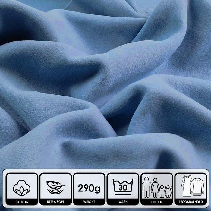 Brushed Sweater Knit - SKY BLUE