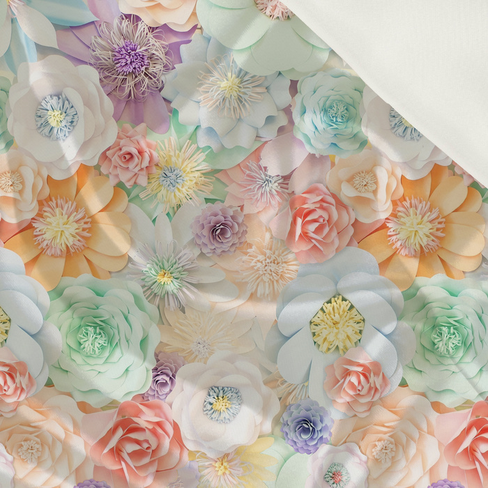 PASTEL FLOWERS WZ. 20 - satén