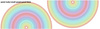 RAINBOW STRIPES pat. 2 - circle skirt panel 