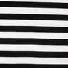 Rib Jersey fabric Unicolour - STRIPES / BLACK
