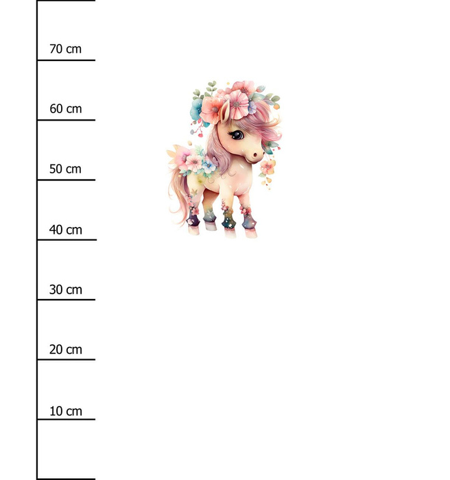 BABY PONY - Paneel (75cm x 80cm) Wasserabweisende Webware