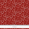 50cm HEARTS (CONTOUR) / red (VALENTINE'S HEARTS) - Viscose jersey