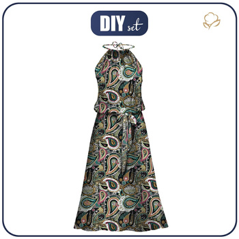 KLEID "DALIA" MAXI - PAISLEY M. 4 - Nähset XXL-XXXL