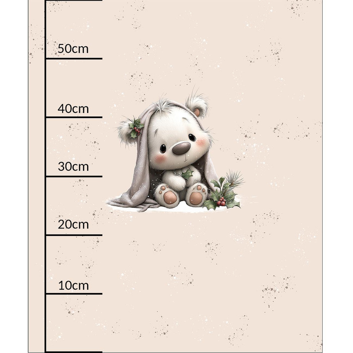 WINTER ANIMALS wz.11 - panel (60cm x 50cm) looped knit