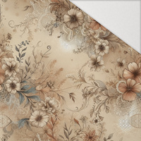 PASTEL FLOWERS WZ. 25 - Hydrophobic brushed knit