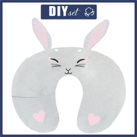 NECK PILLOW - BUNNY JOANNA / grey - sewing set