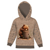 KID'S HOODIE (ALEX) - SLEEPING BEAR - looped knit fabric (134/140)
