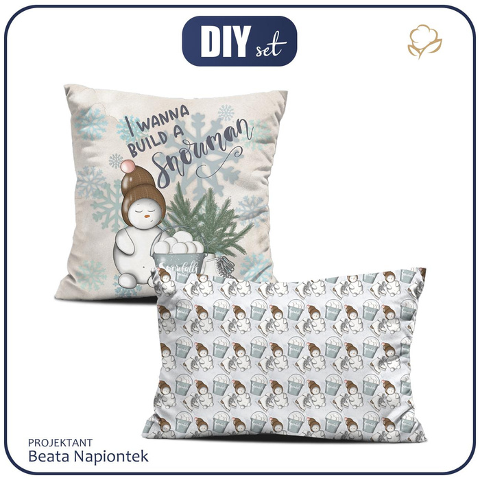 DECORATIVE PILOWS - I WANNA BUILD A SNOWMAN MS. 1 (WINTER IN THE CITY)