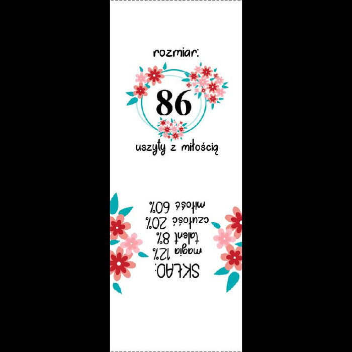 Mädchen Textillabel "BLUMEN" PL - Größe 140 - 9 Stck Set