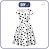Dziecięca sukienka “Mia” - BLACK DOTS - zestaw do uszycia