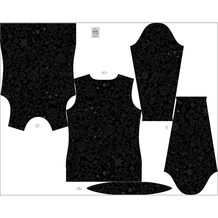 WOMEN'S THERMO BLOUSE (PATTY) - ETNO / contour - sewing set L