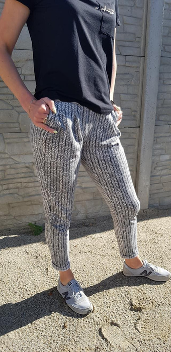 ZOPF / grau - Nylonstoff PUMI