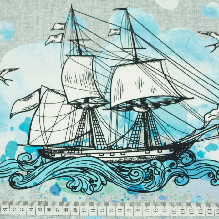 ŻAGLOWIEC - panel dzianina pętelkowa 